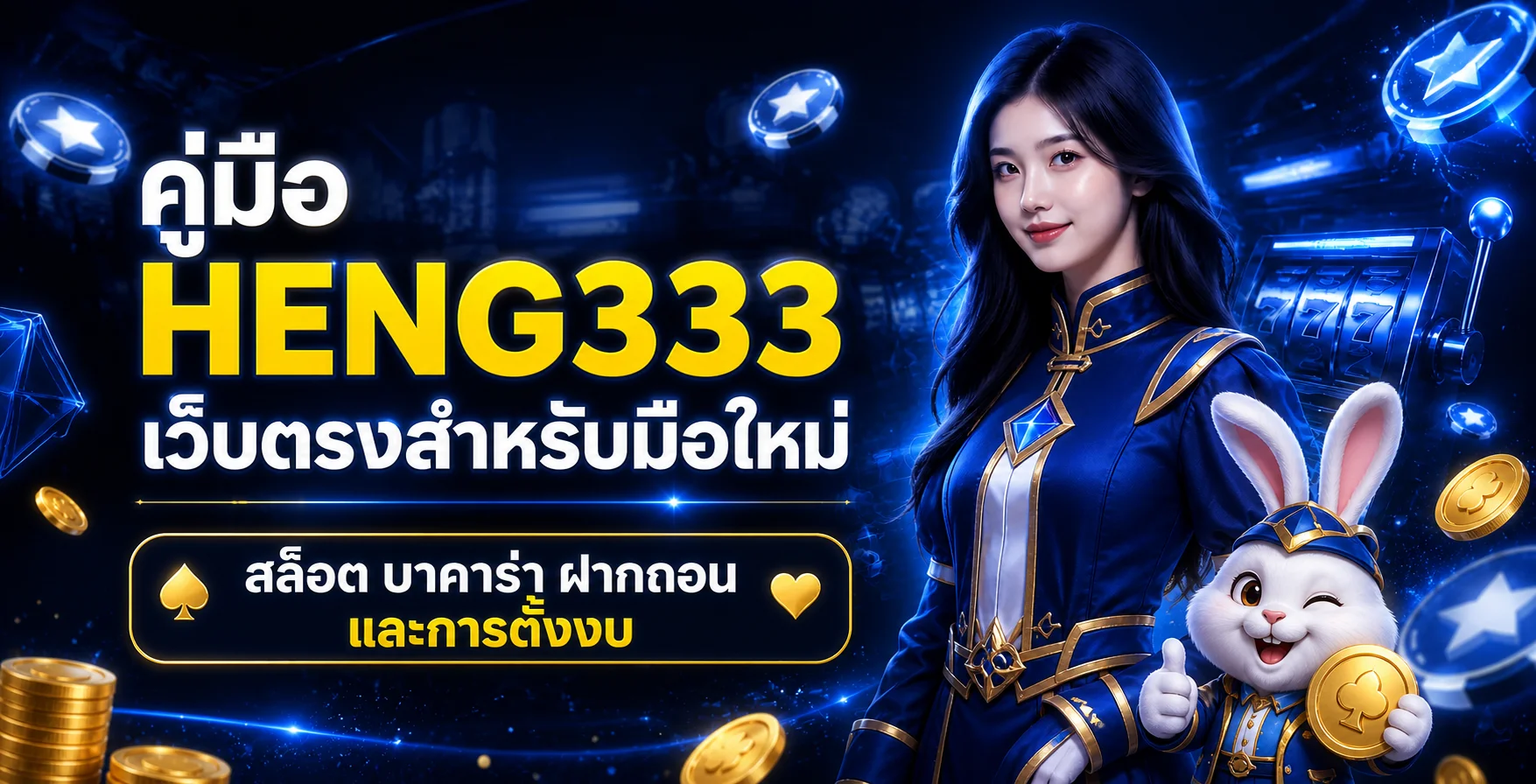 HENG333 เว็บตรง คู่มือสล็อต บาคาร่า และฝากถอนสำหรับมือใหม่